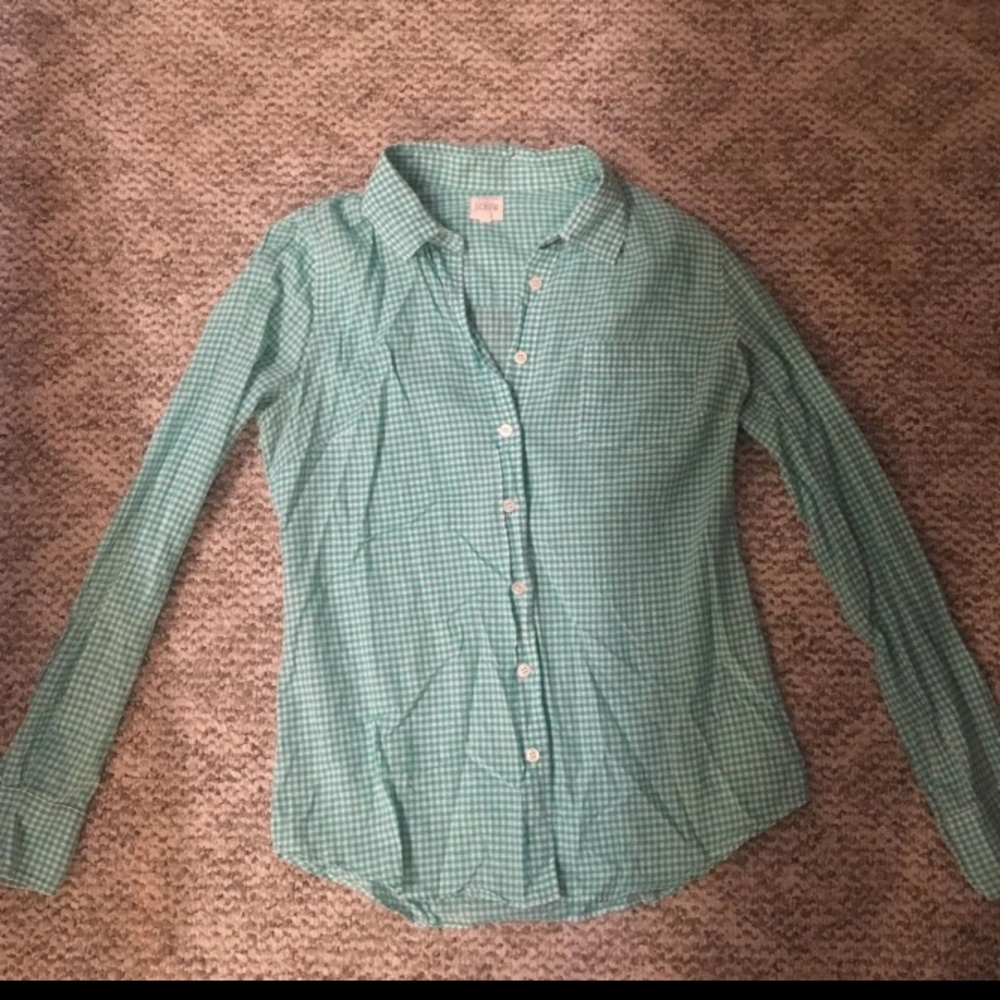 J.Crew Gingham Button Down